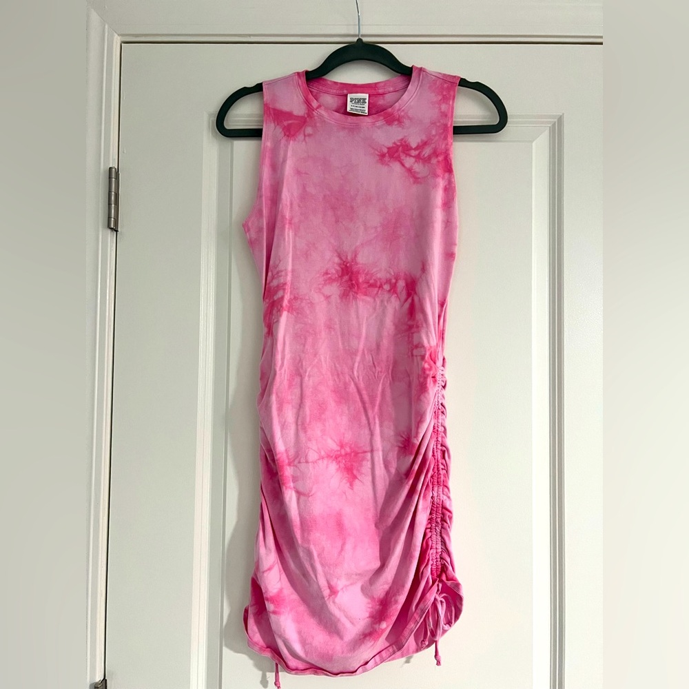 Victoria’s Secret size small pink tie dye tank top dress.